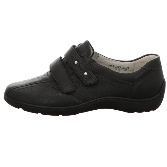 Waldläufer Damen Slipper bequem Henni in schwarz