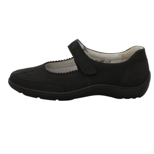 Waldläufer Damen Slipper bequem Henni in schwarz