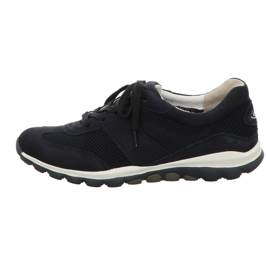 Gabor Damen Schnürschuh bequem Rolling Soft in dunkelblau