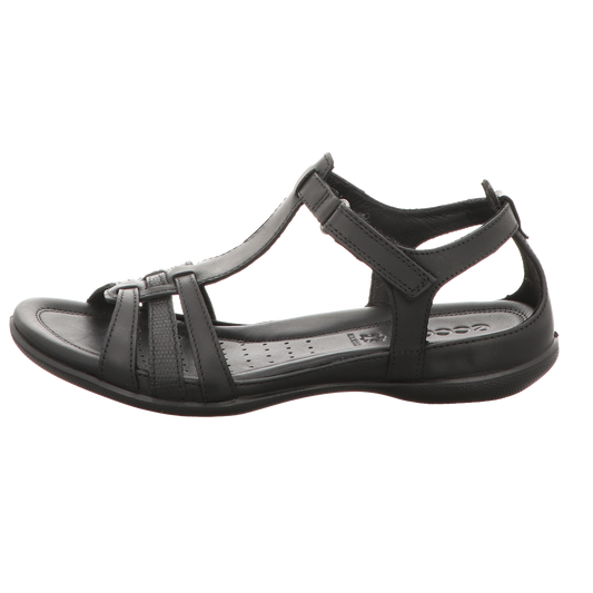 Ecco Damen Sandale Flash in schwarz