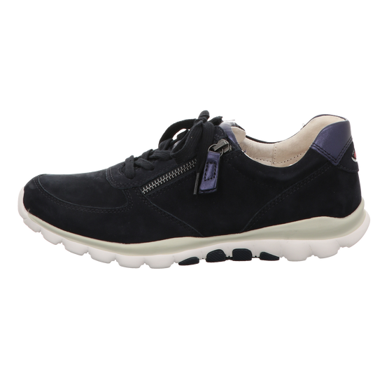 Gabor Damen Schnürschuh bequem Rollingsoft in dunkelblau