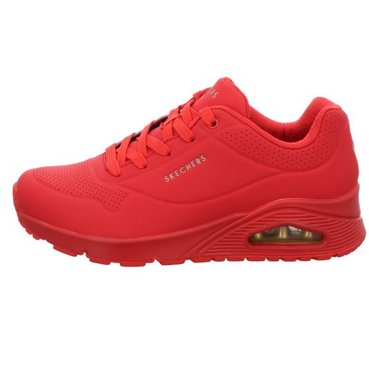 Skechers Damen Schnürschuh Uno Stand On Air in rot