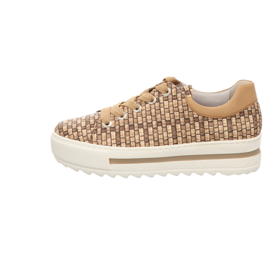 Gabor Damen Schnürschuh in beige