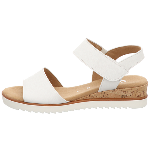Gabor Damen Sandalette Genua in weiss
