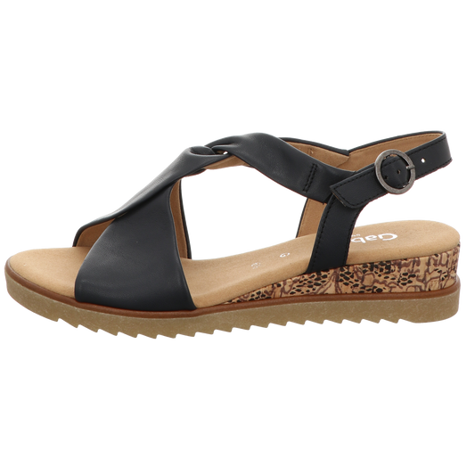 Gabor Damen Sandalette Genua in blau