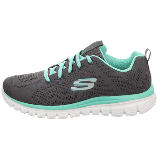 Skechers Damen Schnürschuh Graceful Get Connected in grau