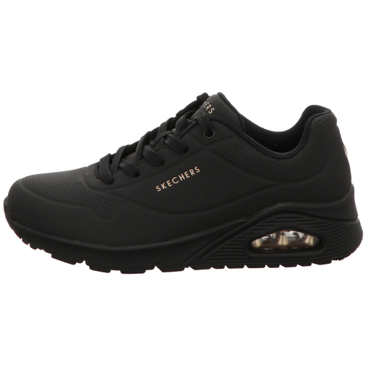 Skechers Damen Schnürschuh Uno Stand On Air in schwarz
