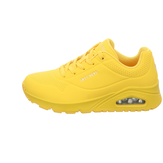 Skechers Damen Schnürschuh Uno Stand On Air in gelb