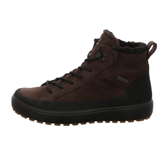 Ecco Herren Schnürstiefel Soft 7 Tred in schwarz