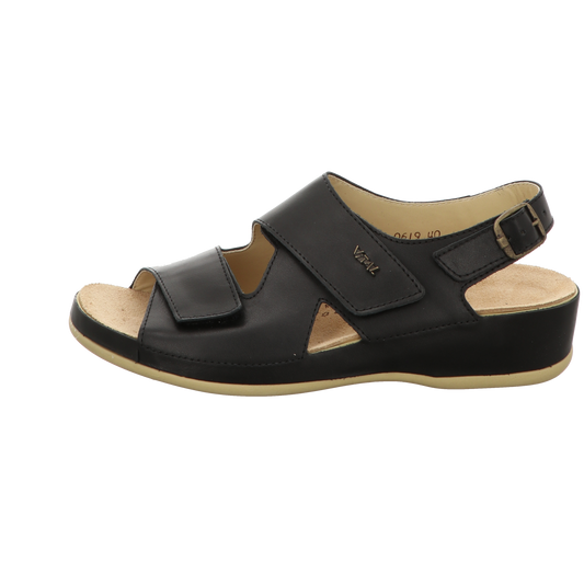 vital Damen Sandale bequem 0619M in schwarz
