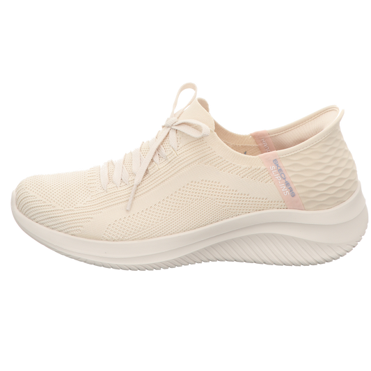 Skechers Damen Slipper Slip-Ins Ultra-Flex 3.0 in beige