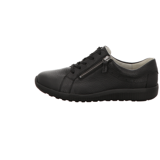 Waldläufer Damen Schnürschuh bequem K-Ira in schwarz