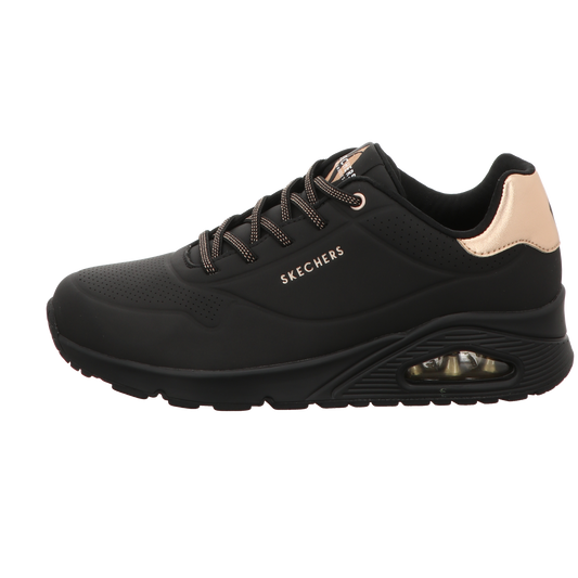 Skechers Damen Slipper Uno-Shimmer Away in schwarz