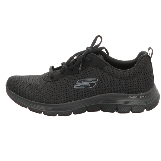 Skechers Damen Schnürschuh Flex Appeal 4:0 Brillant View in schwarz