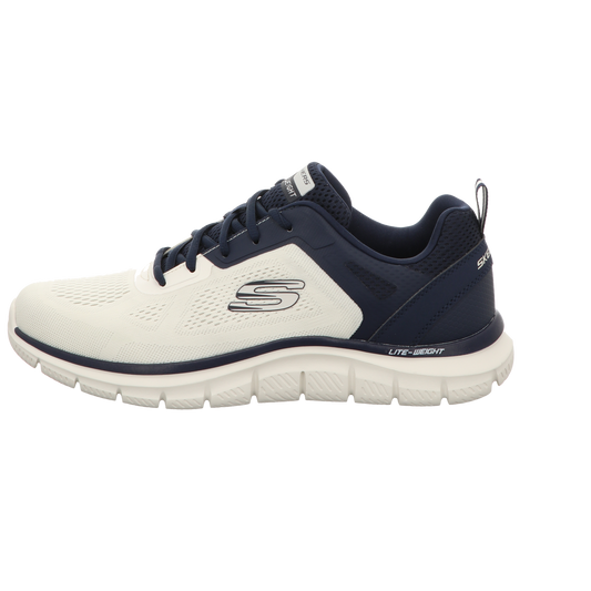 Skechers Herren Schnürschuh Track Broader in weiss
