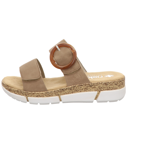 Rieker Damen Pantolette in beige