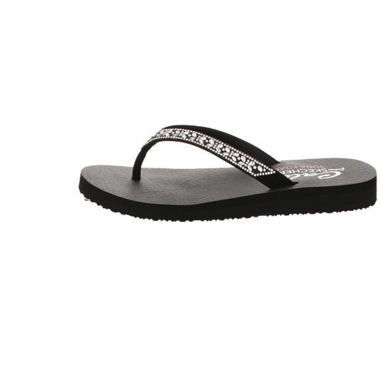 Skechers Damen Pantolette Butterfly Garden in schwarz