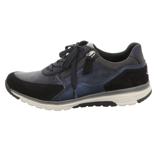 Gabor Damen Schnürschuh bequem in blau