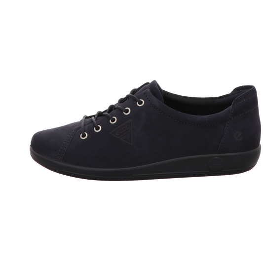 Ecco Damen Schnürschuh Soft 2.0 in schwarz