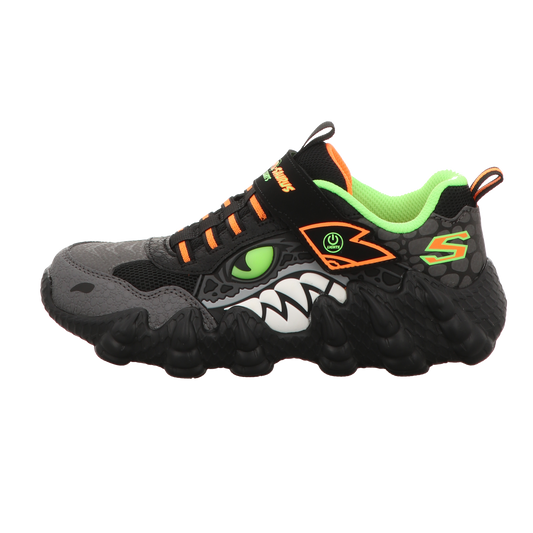 Skechers Herren Slipper Skech-O-Saurius Lights Rapid in schwarz