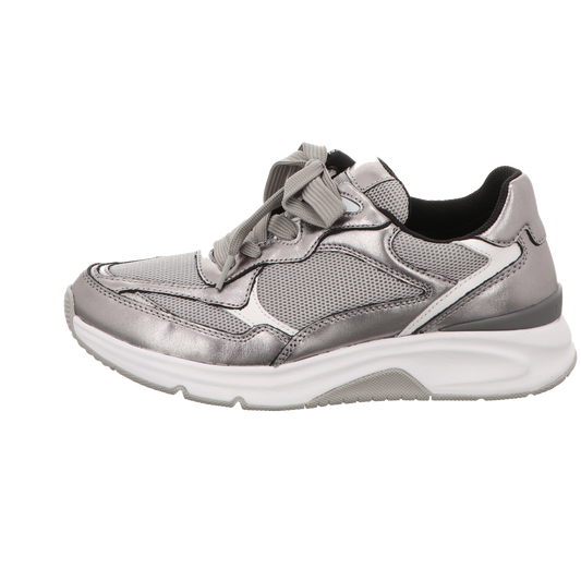 Gabor Damen Schnürschuh bequem in silber