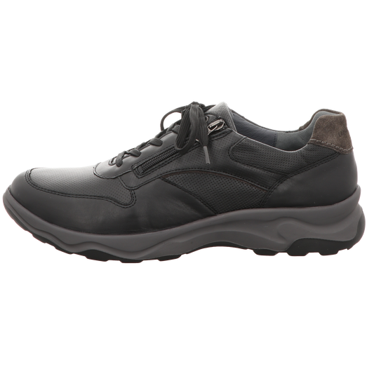 Waldläufer Herren Schnürschuh H-Max in schwarz