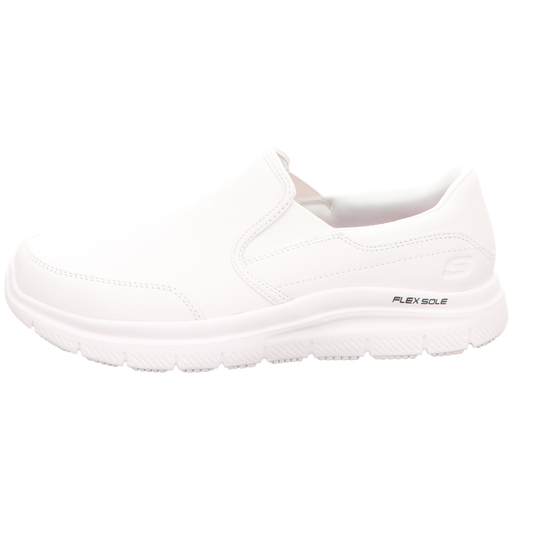Skechers Herren Slipper Work Relaxed Fit Flex Advanta in weiss