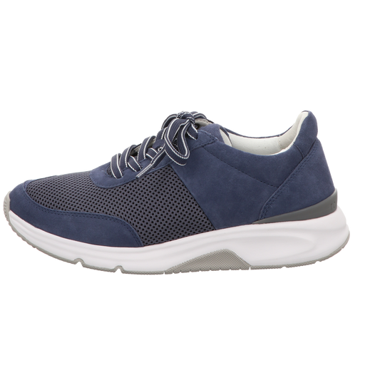 Gabor Damen Schnürschuh bequem Rolling Soft in blau