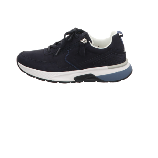 Gabor Damen Schnürschuh bequem Rolling Soft in blau