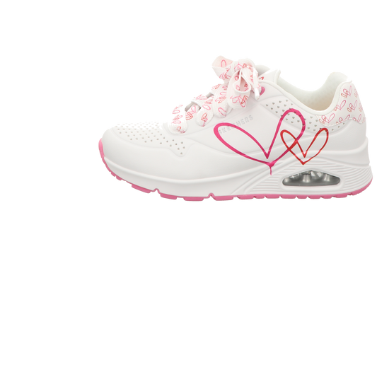 Skechers Damen Schnürschuh Uno in weiss