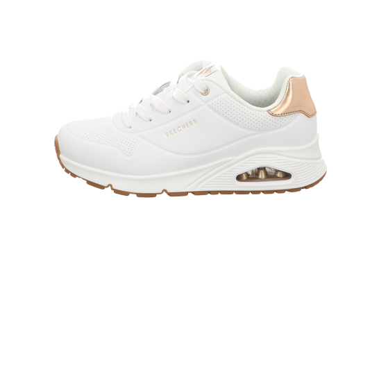 Skechers Damen Schnürschuh Uno Gen 1 Shimmer Away in weiss