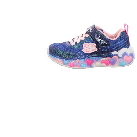 Skechers Damen Slipper Eternal Heart Lights in blau