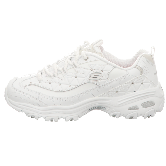 Skechers Damen Schnürschuh D'lites Glamour Feels in weiss