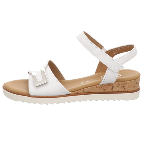 Gabor Damen Sandalette Genua in weiss