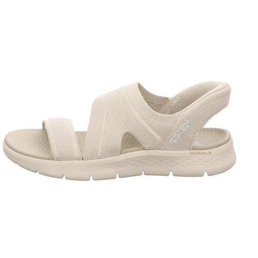 Skechers Damen Sandalette Slip-Ins: Go Walk Flex Sandal in beige