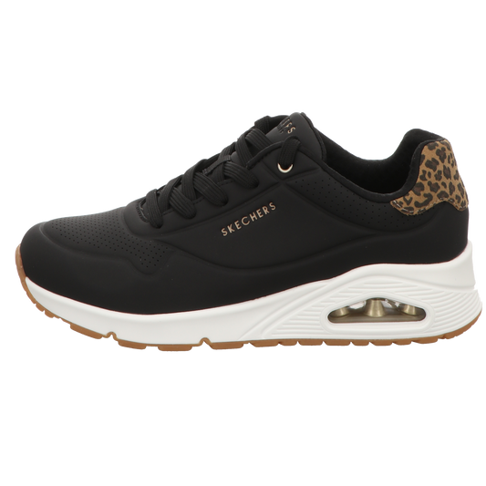 Skechers Damen Schnürschuh Uno-Jungle Nite in schwarz