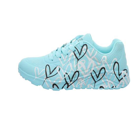 Skechers Damen Schnürschuh Goldcrown: Uno Lite in tuerkis