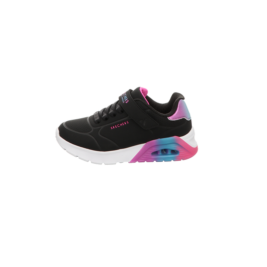 Skechers Damen Slipper Uno Lite 2.0-Vivid Metallic in schwarz