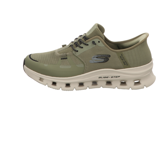 Skechers Herren Slipper Slip Ins Glide Step Pro in gruen