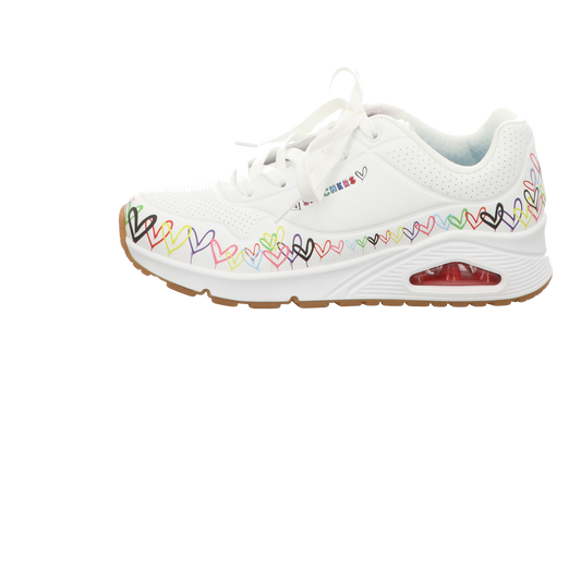 Skechers Damen Schnürschuh Uno Love All Around in weiss