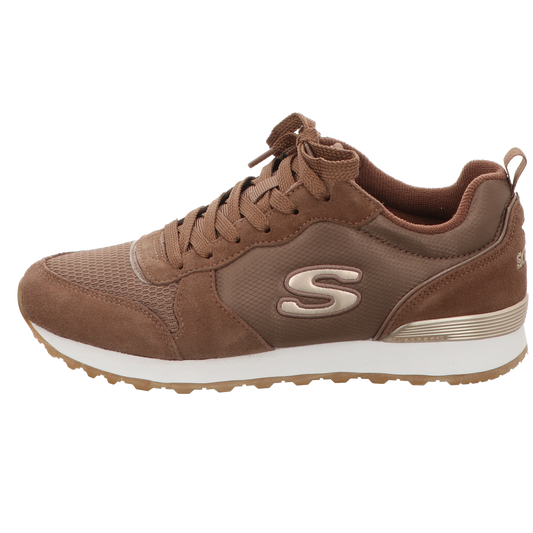 Skechers Damen Schnürschuh Goldn Gurl in braun