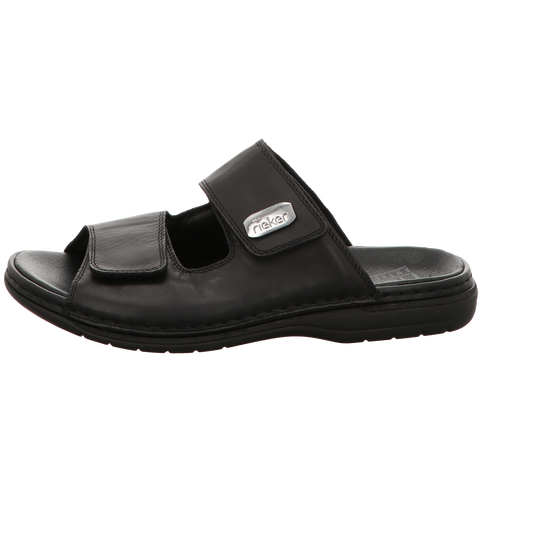 Rieker Herren Pantolette Christoph in schwarz