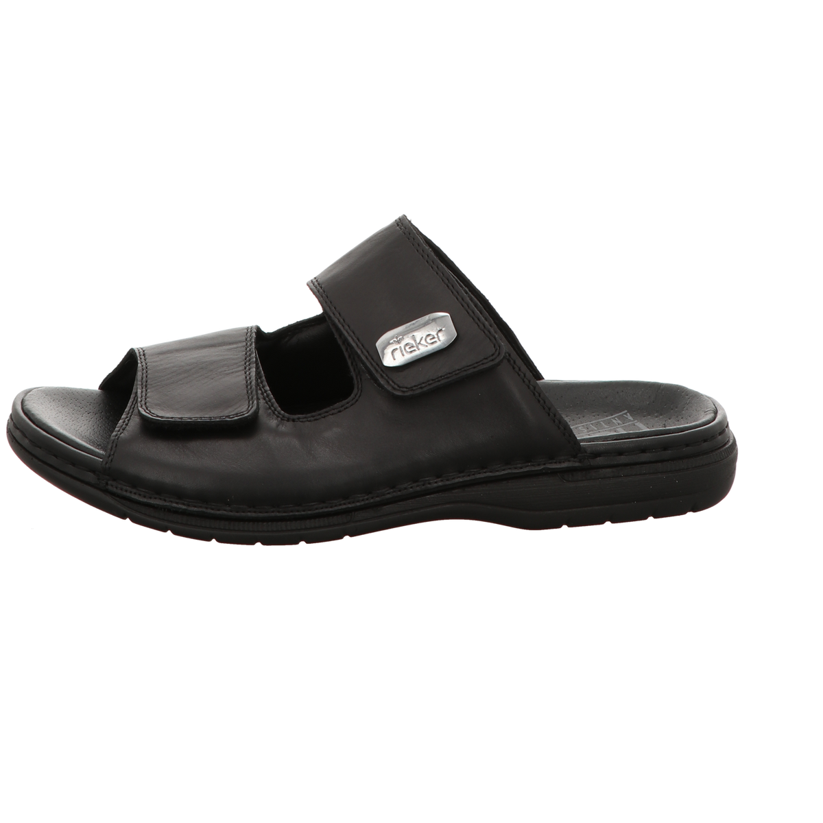 Rieker Herren Pantolette Christoph in schwarz