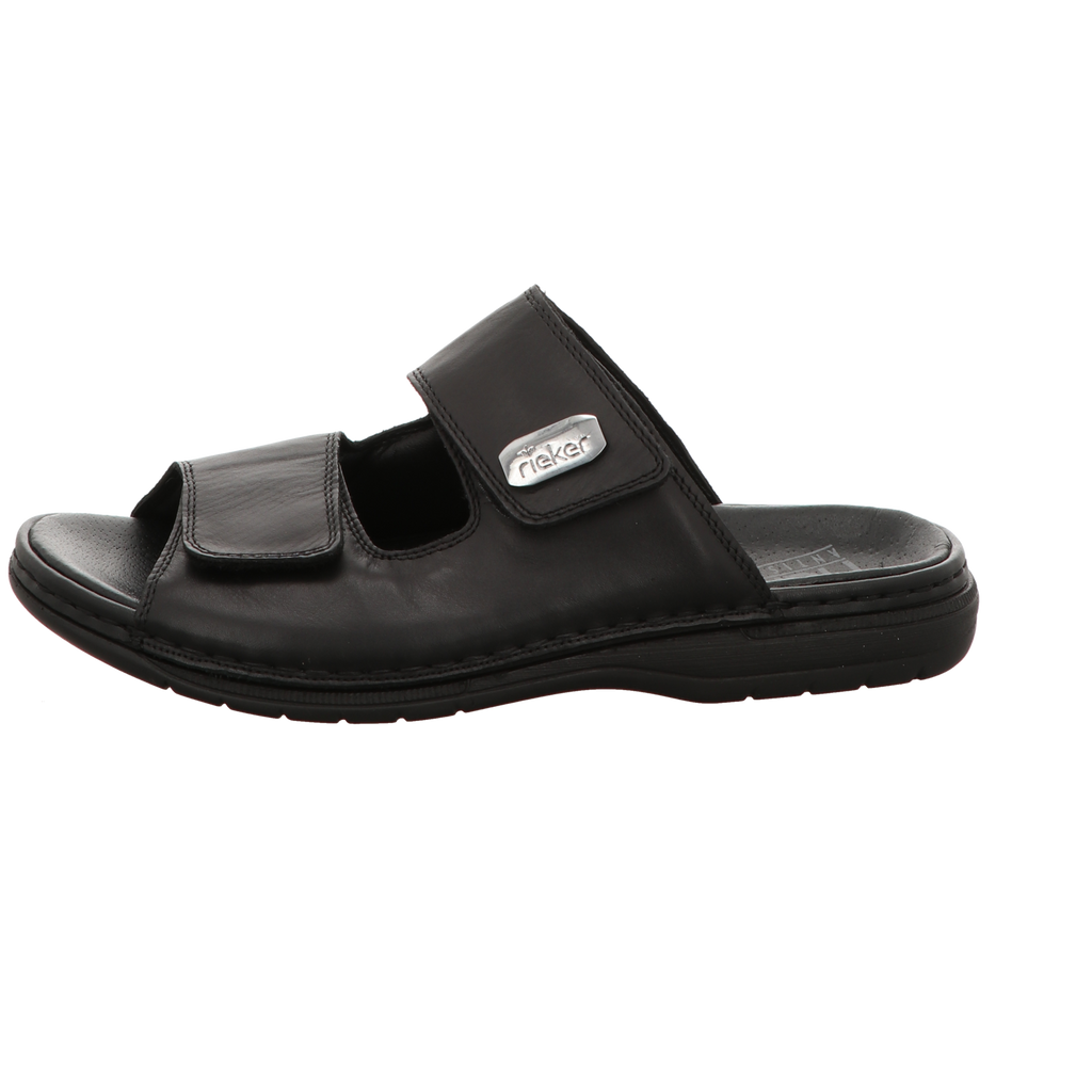 Rieker Herren Pantolette Christoph in schwarz