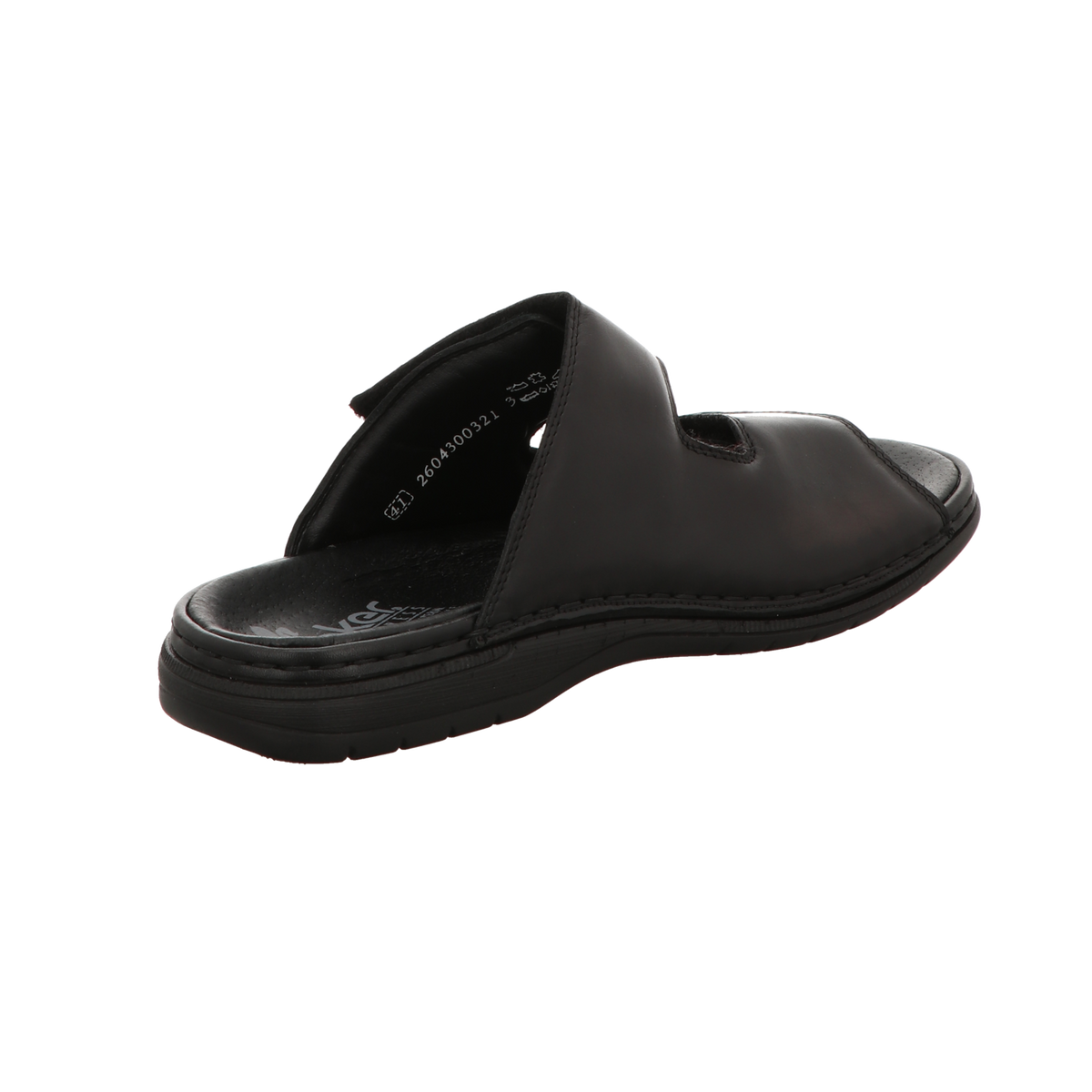 Rieker Herren Pantolette Christoph in schwarz