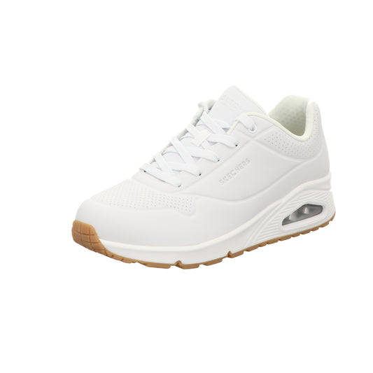 Skechers Damen Schnürschuh Uno Stand On Air in weiss