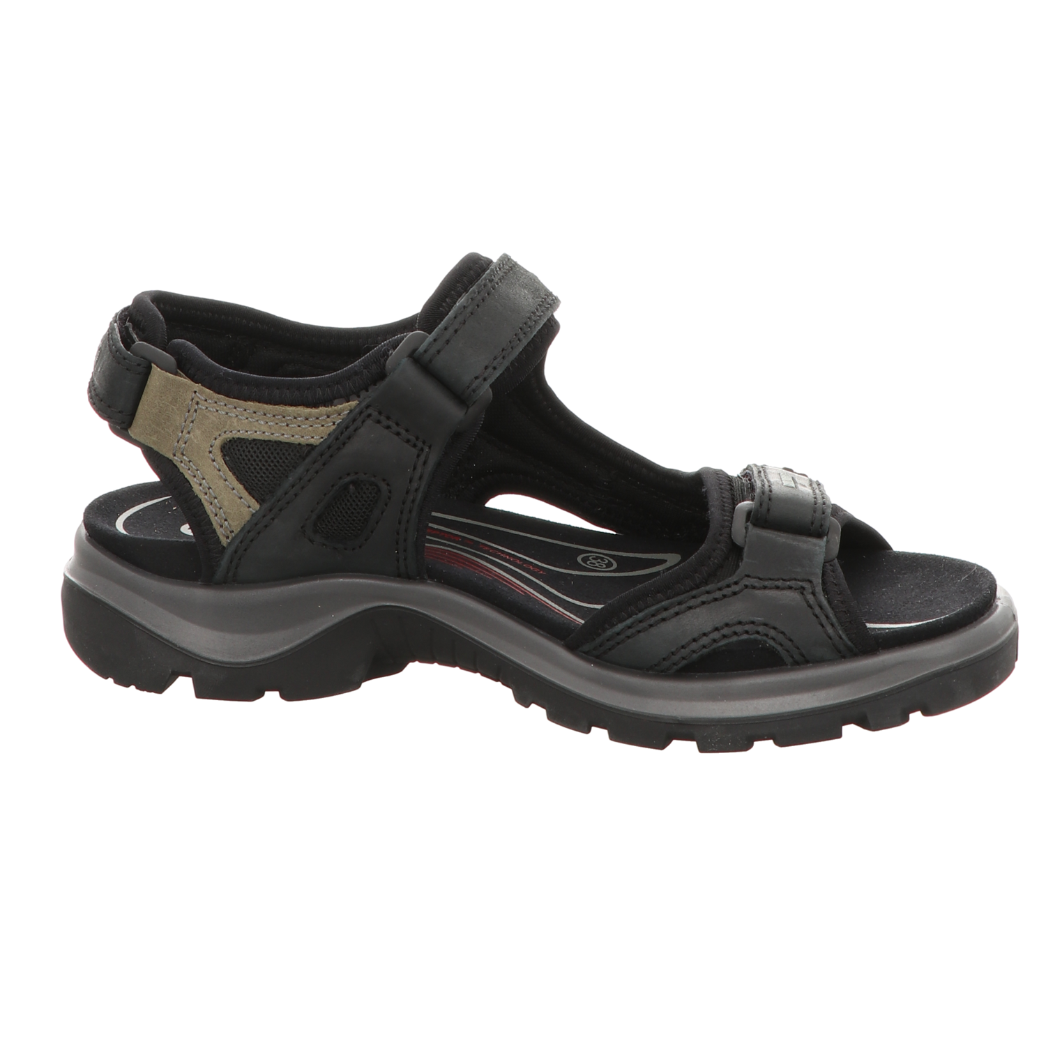 Ecco Damen Sandalette Rec.offroad in schwarz
