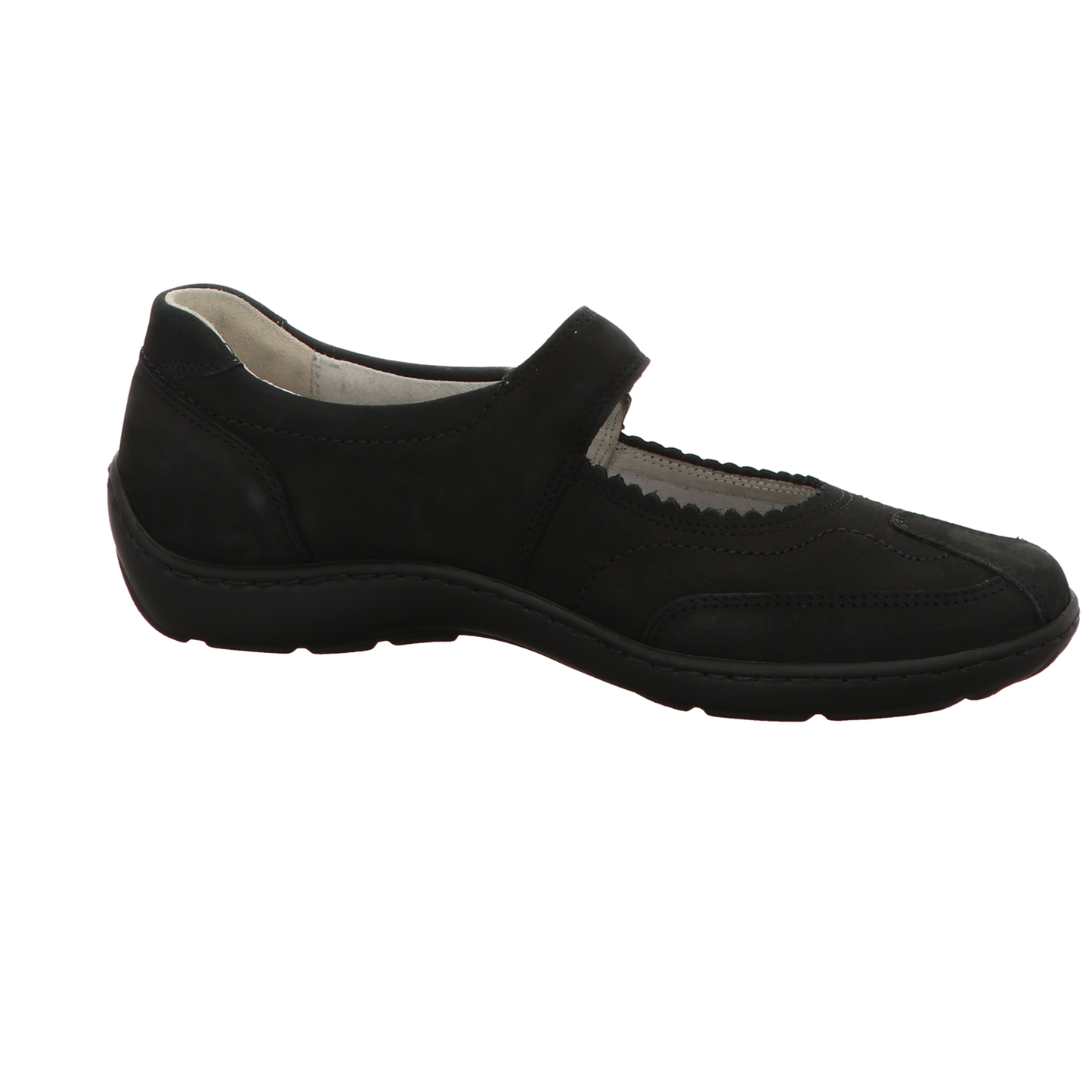 Waldläufer Damen Slipper bequem Henni in schwarz