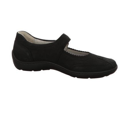 Waldläufer Damen Slipper bequem Henni in schwarz