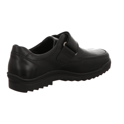 Waldläufer Herren Slipper Kai in schwarz